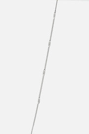 Silver-tone sideways cross necklace, view 3 of 3
