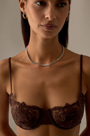 Silver-tone 5 mm cuban link chain necklace, view 2 of 5