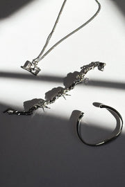 Silver-tone charm bracelet, view 7 of 9