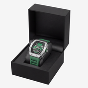 Watch in an open presentation box