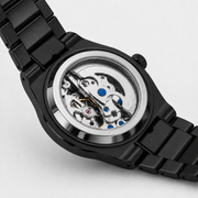 Display back with automatic rotor