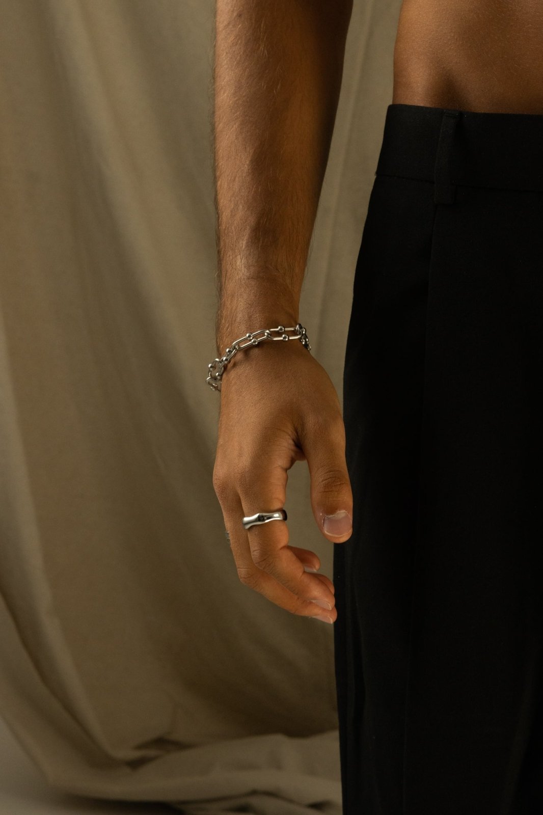 Silver-tone 12 mm chunky chain bracelet, view 8 of 8