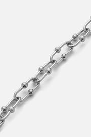 Silver-tone 12 mm chunky chain bracelet, view 3 of 8