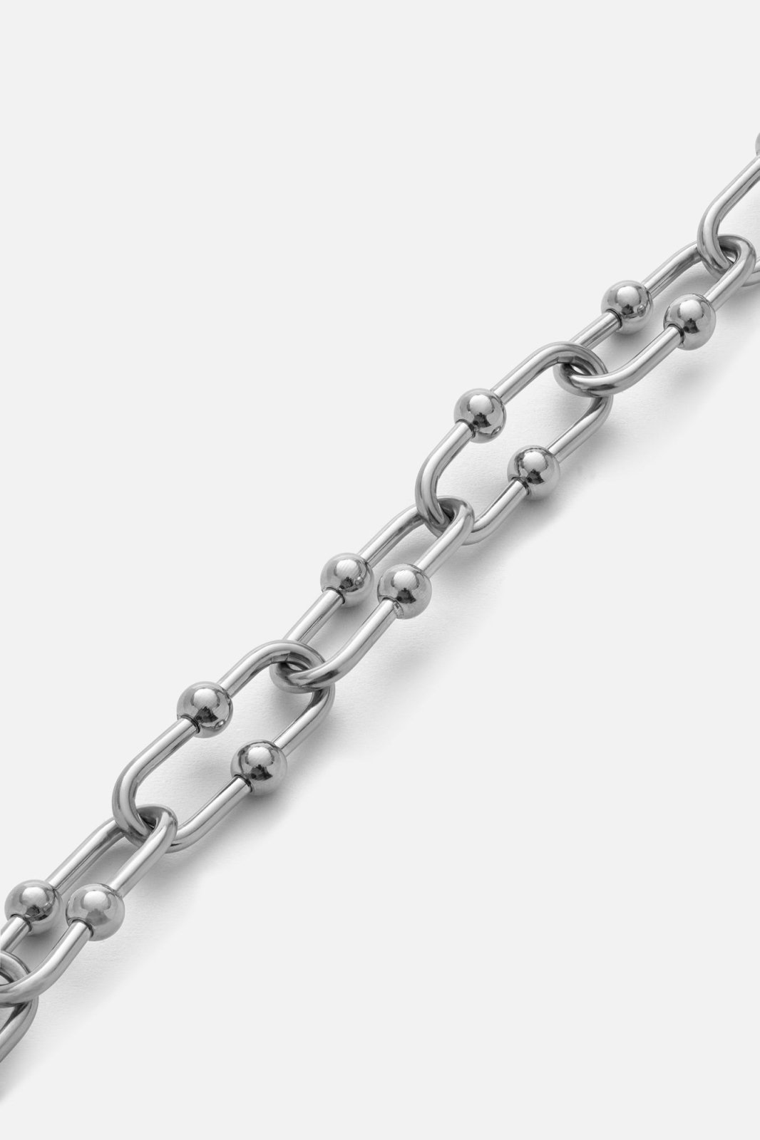 Silver-tone 12 mm chunky chain bracelet, view 3 of 8