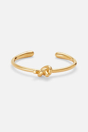 Gold-tone heart cuff bracelet, view 4 of 5
