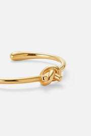 Gold-tone heart cuff bracelet, view 3 of 5