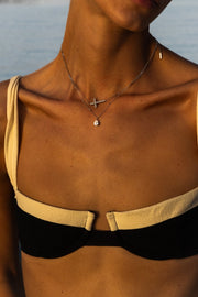 Silver-tone dainty pendant necklace, view 4 of 5