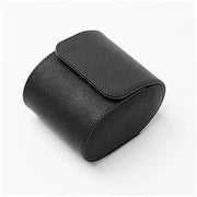 Closed black textured watch roll