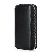 Closed black zip case