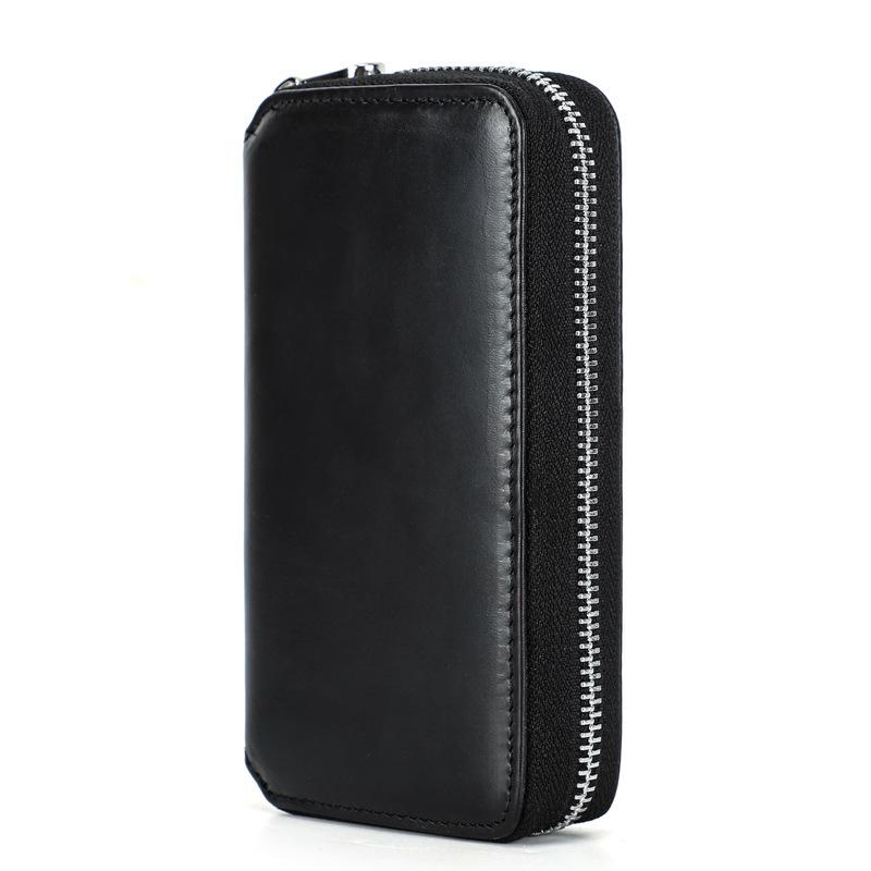 Closed black zip case