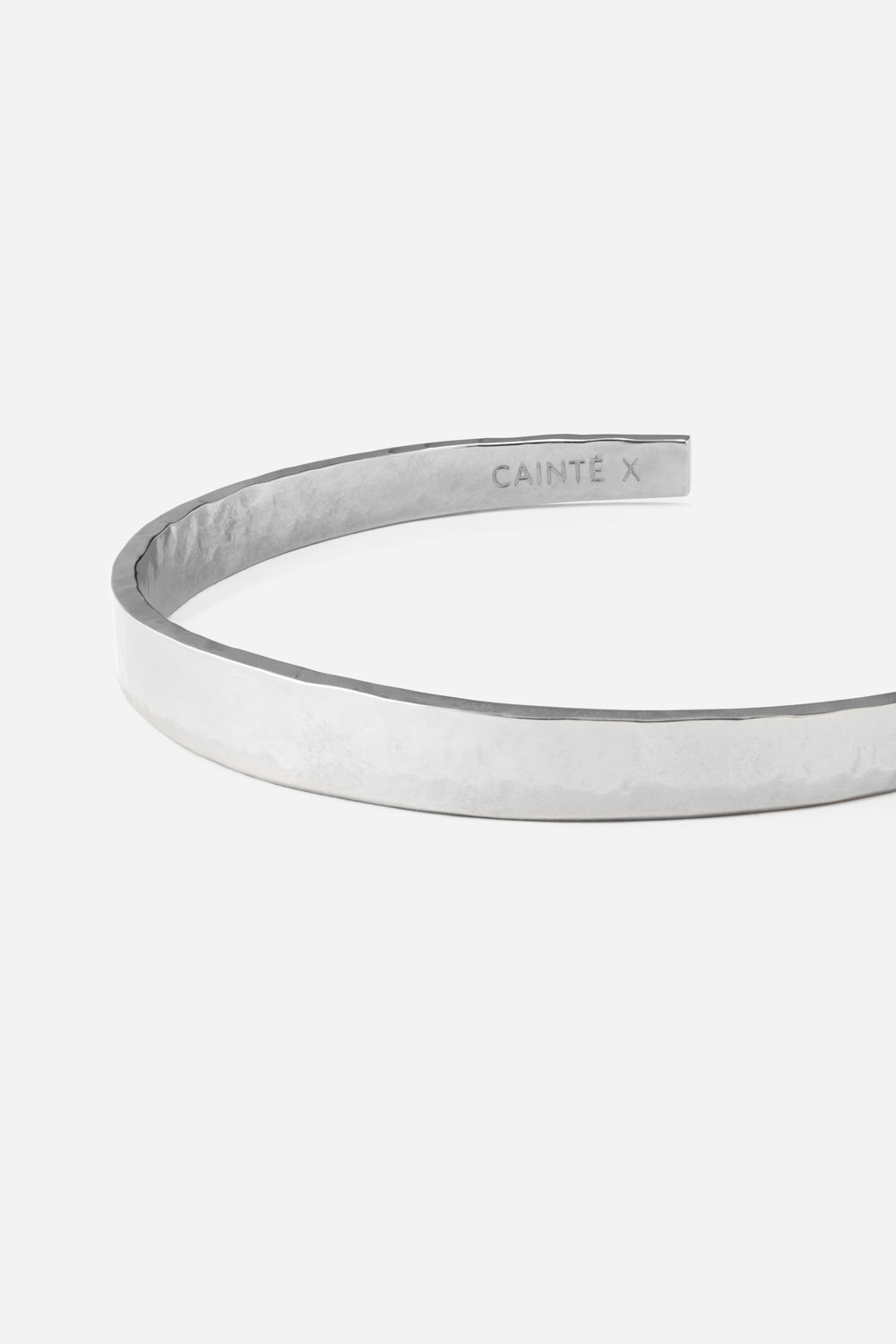 Silver-tone narrow flat cuff bracelet, view 5 of 6