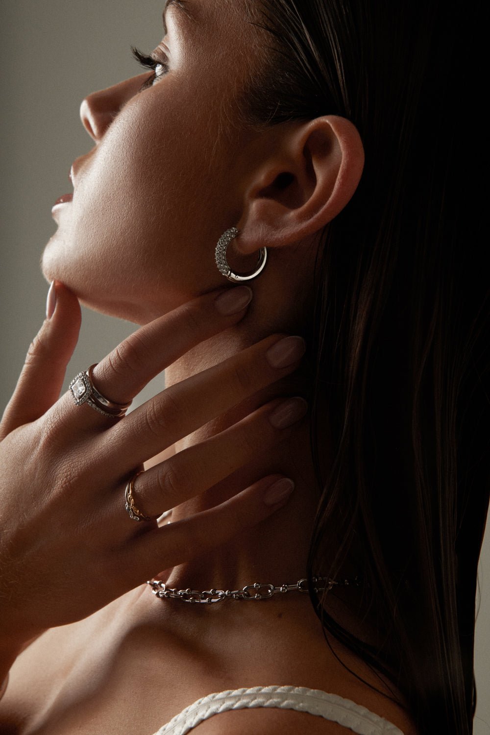 Silver-tone slim knot ring, view 6 of 8