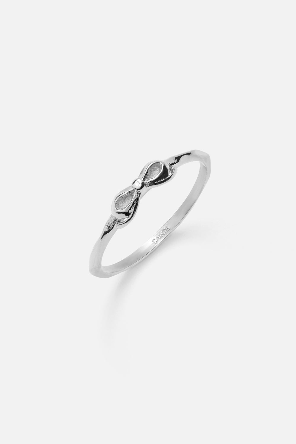 Silver-tone slim knot ring, view 8 of 8