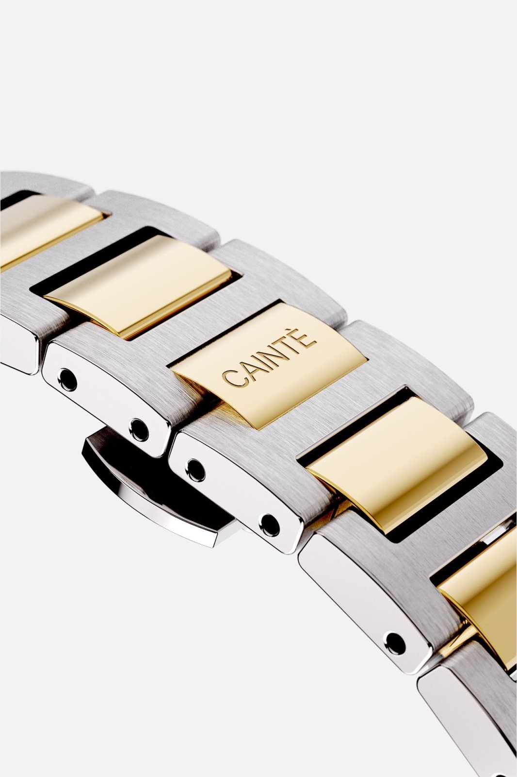 Folding clasp and links of the bracelet
