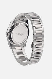 Case back with the bracelet closed