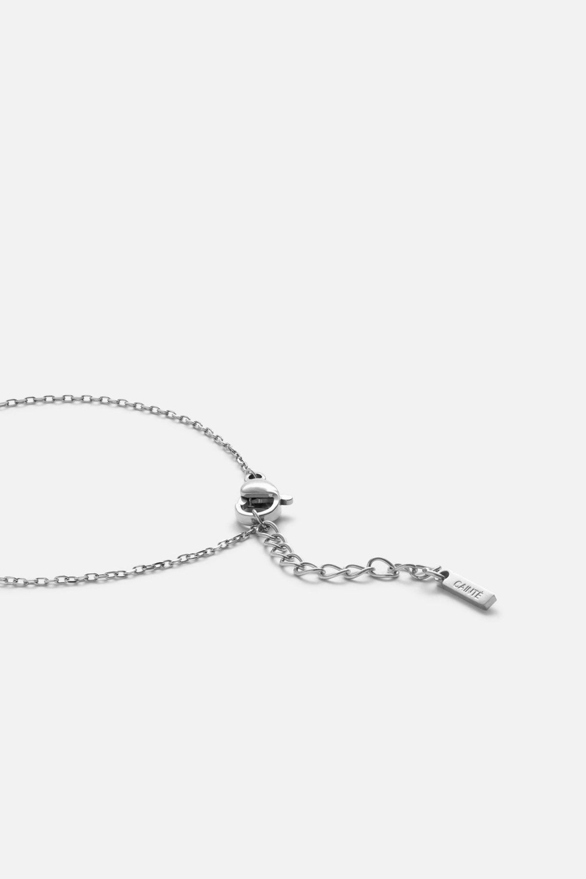 Silver-tone initial bracelet, view 5 of 9