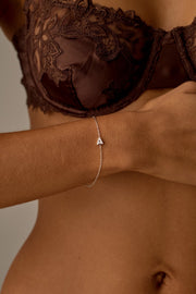 Silver-tone initial bracelet, view 2 of 9