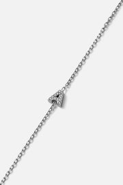 Silver-tone initial bracelet, view 3 of 9