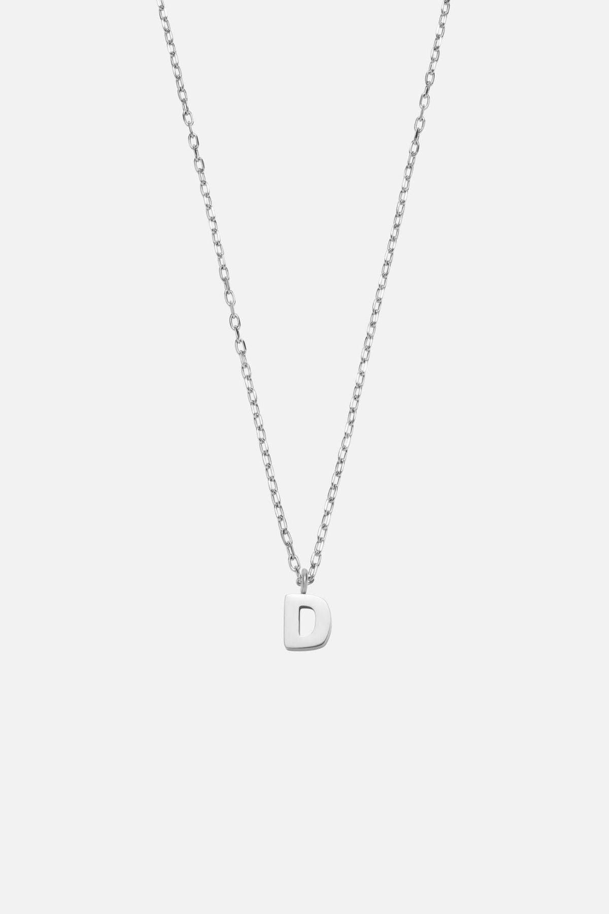 Silver-tone initial necklace, view 7 of 37