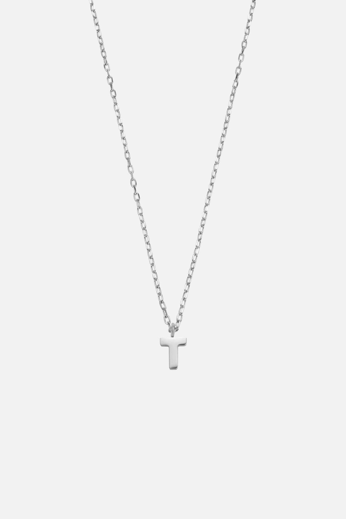 Silver-tone initial necklace, view 29 of 37