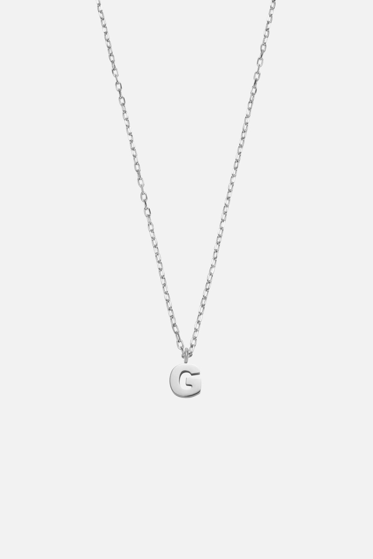 Silver-tone initial necklace, view 13 of 37