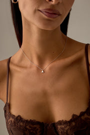 Silver-tone initial necklace, view 4 of 37