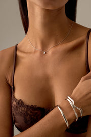 Silver-tone initial necklace, view 6 of 37