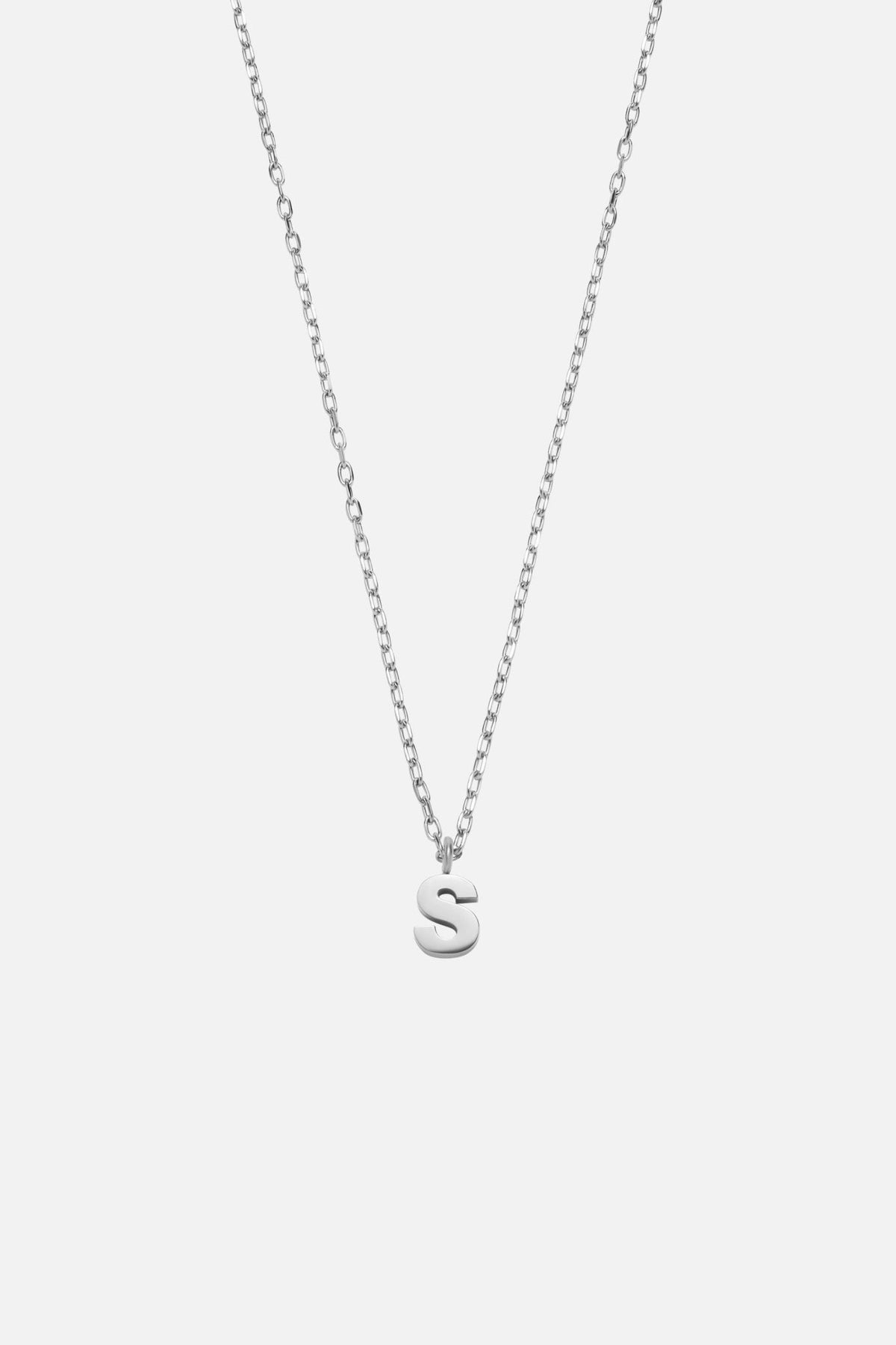 Silver-tone initial necklace, view 28 of 37