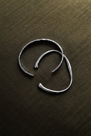 Silver-tone narrow polished cuff, view 8 of 8