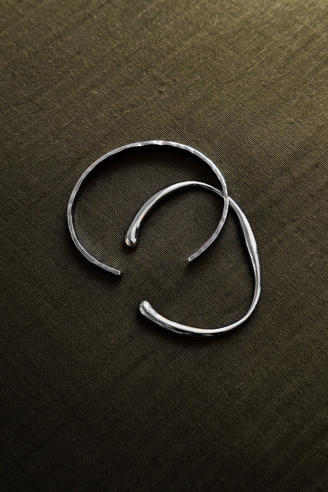 Silver-tone narrow polished cuff, view 8 of 8