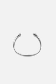 Silver-tone narrow matte cuff, view 5 of 6