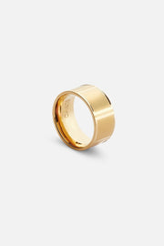 Wide gold-tone band ring, view 3 of 7