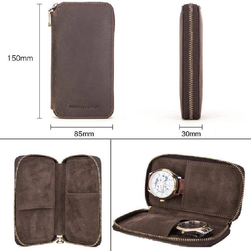 Size diagram of the two-watch case