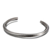 Vintage silver twisted open cuff bracelet