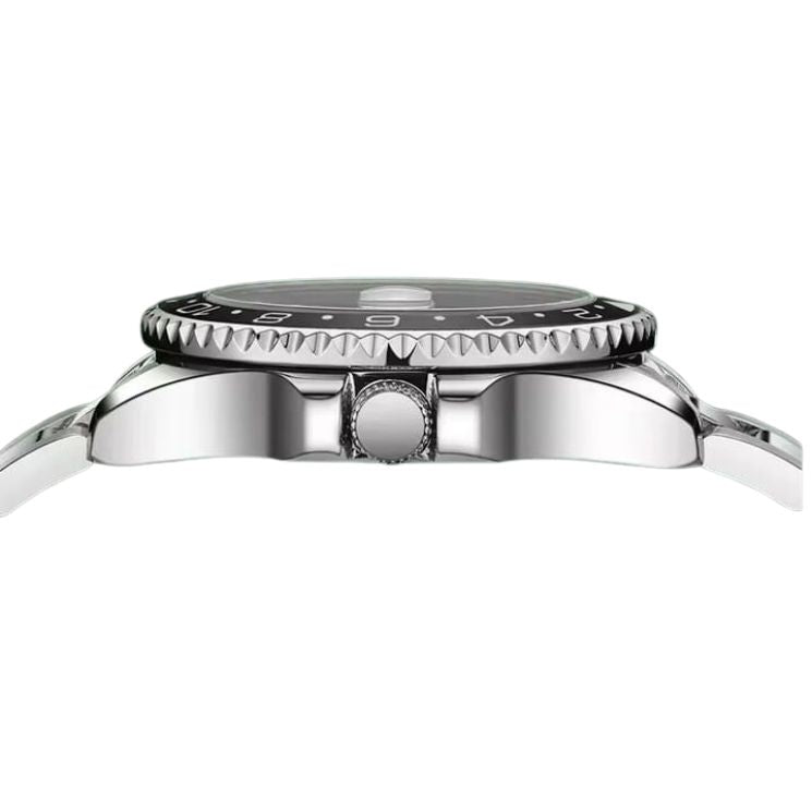 Side profile of the case and bezel