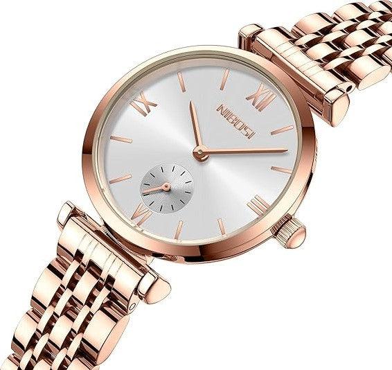 Rose white dial at an angle