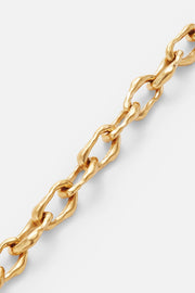 Gold-tone chunky oval link bracelet, view 5 of 5
