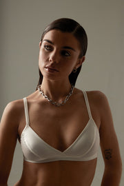 Silver-tone chunky oval link necklace, view 2 of 8