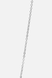 Silver-tone necklace with a cluster of small rings, view 7 of 8