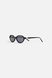 Black oval sunglasses from the side