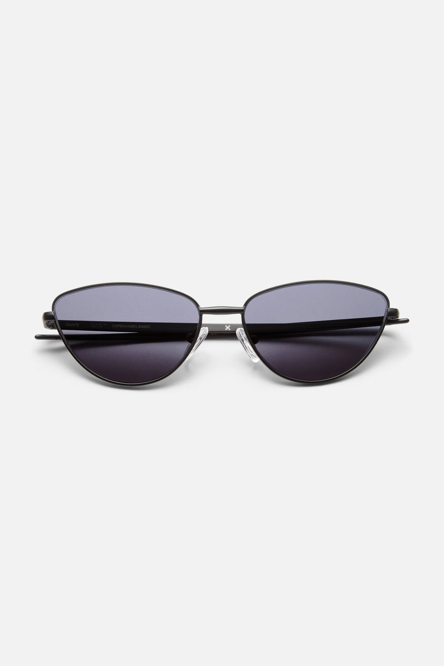 Black cat eye sunglasses, front view