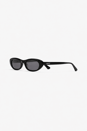 Black oval sunglasses from the side