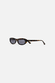 Dark tortoise sunglasses from the side