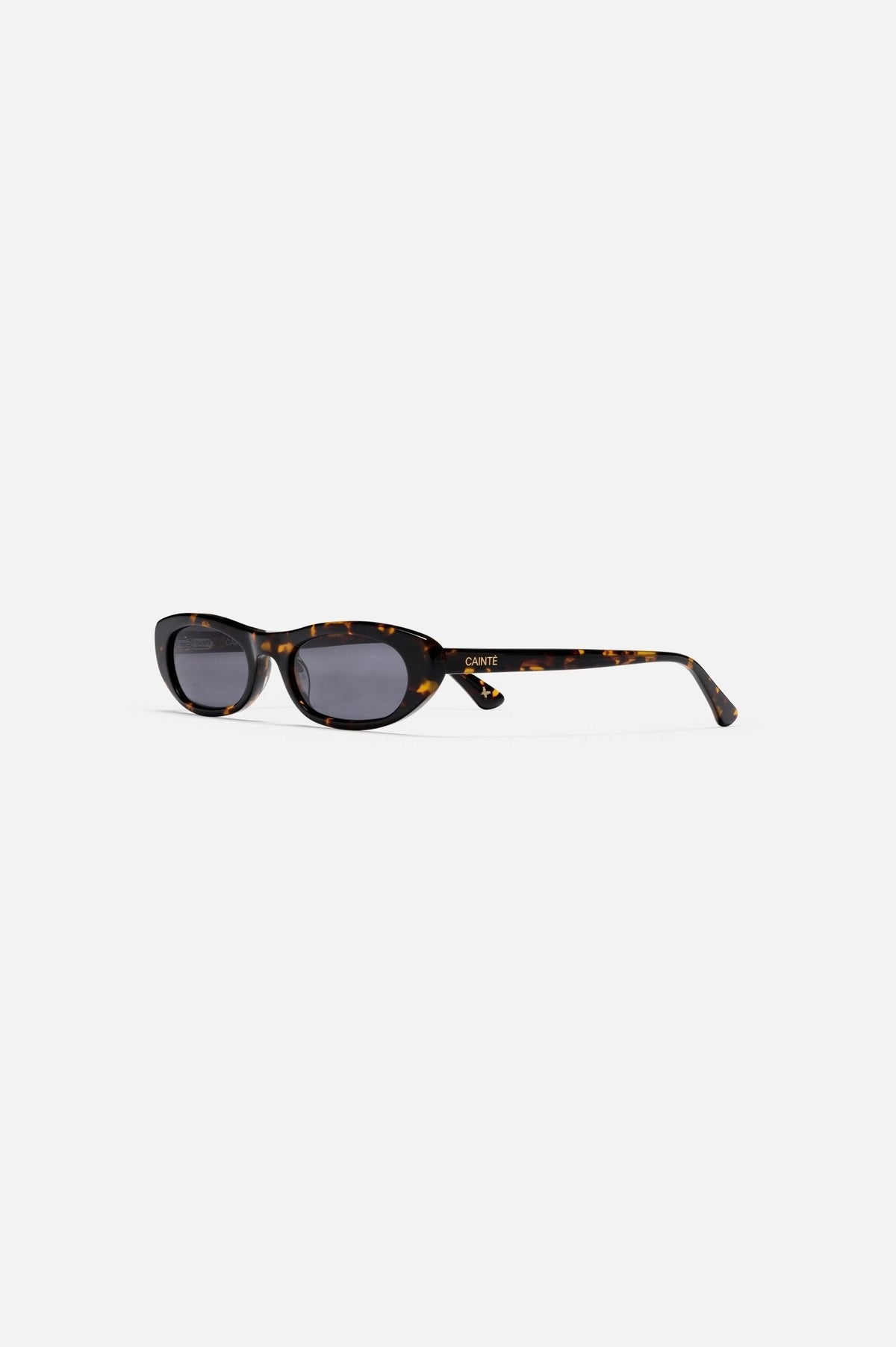 Dark tortoise sunglasses from the side