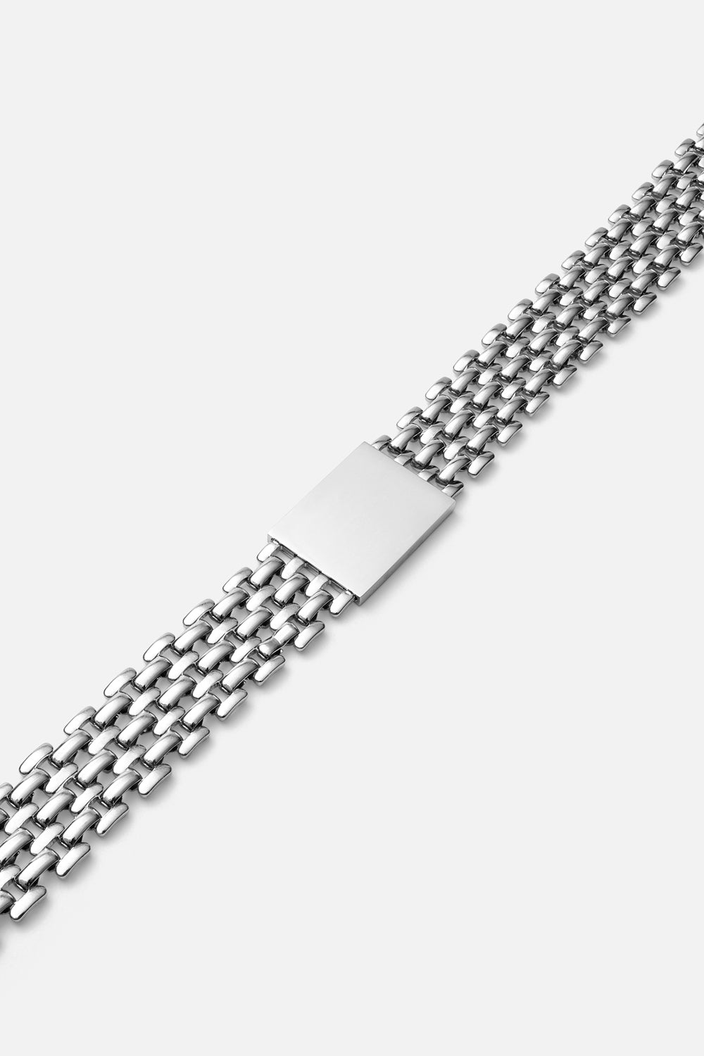 Silver-tone layered chain necklace, view 3 of 7