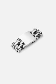 Silver-tone chunky chain link ring, view 5 of 8