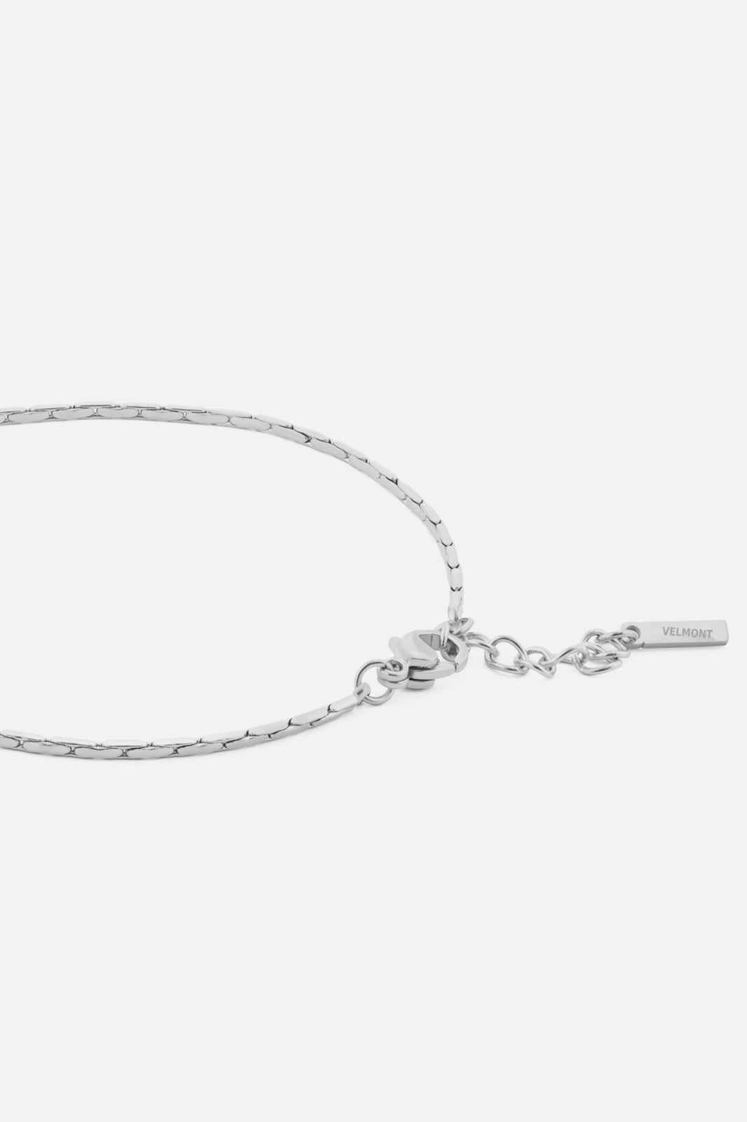 Silver-tone fine textured chain bracelet, view 3 of 4